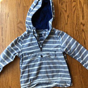 Like New GAP striped hooded jacket size 5T